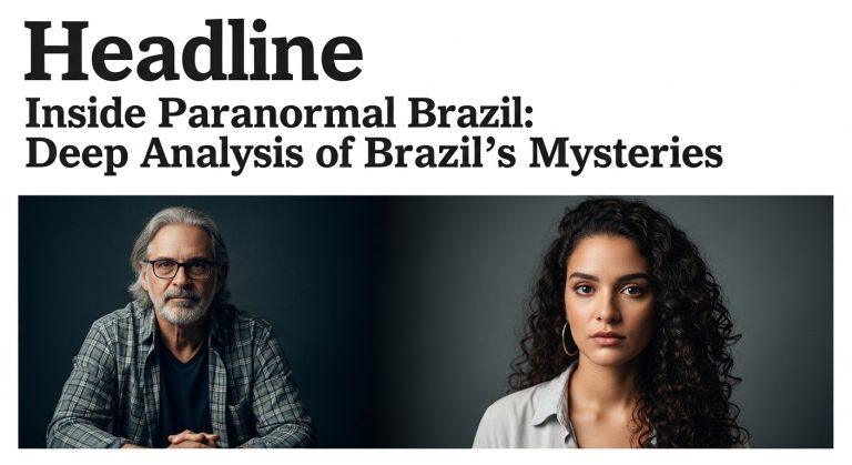 Field researcher documenting mysterious lights along a misty Amazon river at dusk, representing the intersection of scie