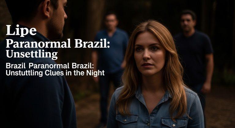 Brazilian night skyline with a ghostly presence and cultural symbols