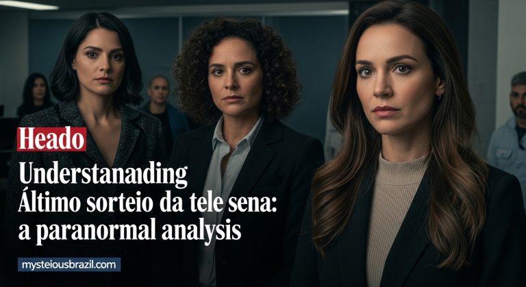 Paranormal analysis of Tele Sena draw in Brazil, mood-lit street scene