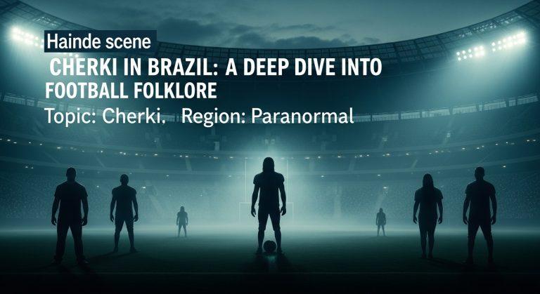 Silhouette of a footballer on a dim stadium field with atmospheric, mysterious lighting