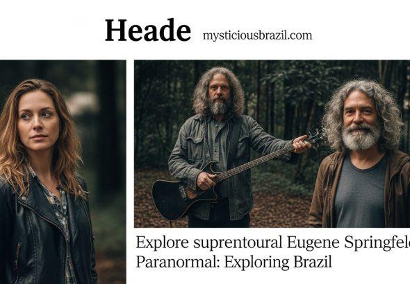 Brazilian town at dusk with a faint spectral glow and a compass on an old notebook