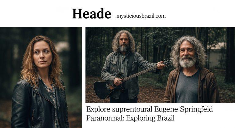 Brazilian town at dusk with a faint spectral glow and a compass on an old notebook